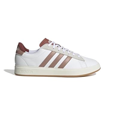 adidas Men's Grand Court 2.0 Sneaker, White/Warm Clay/Preloved Ruby, 13 - Image 6