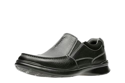 Clarks mens Cotrell Free Loafer, Black Oily Leather, 11.5 US - Image 1