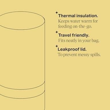 Tommee Tippee Portable Travel Baby Bottle and Food Warmer, Thermal Insulation, Stainless-Steel Flask with Leak-Proof Lid - Image 5