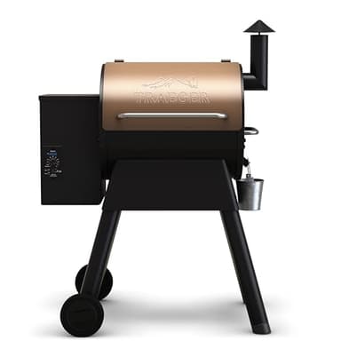 Traeger Grills Pro 22 Wood Pellet Grill & Smoker, Electric Pellet Smoker Grill Combo, 6-in-1 BBQ Versatility, 572 sq. in. Grilling Capacity, Meat Probe, 450 Degree Max Temperature, 18LB Hopper, Bronze - Image 1