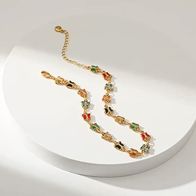 Butterfly Anklets for Women 18 Gold Plated Dainty Gold Butterfly Anklet Bracelets for Women Teen Girls, Adjustable, Handmade Anklets - Image 4