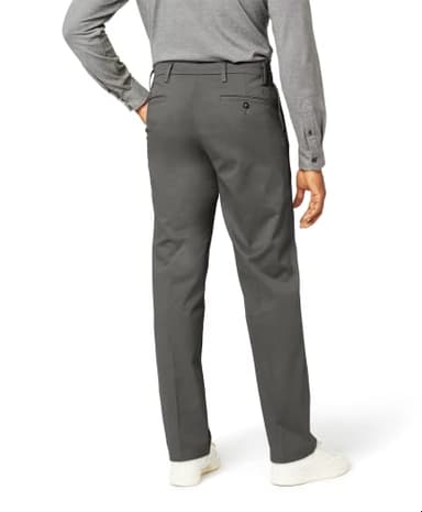 Dockers Men's Classic Fit Workday Khaki Smart 360 Flex Pants (Regular and Big & Tall), Storm Grey, 44W x 32L - Image 3
