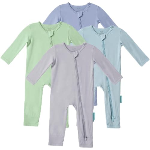 PurComfy Baby Long Sleeve Romper Jumpsuit, Premium Soft Rayon One Piece Pajamas Boy Girl 2-Way Zipper Coverall Sleeper - Image 1