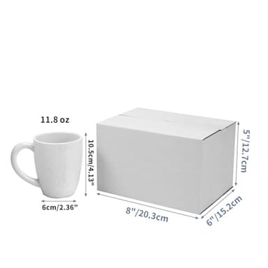 Hoikwo 8x6x5 Shipping Boxes Set of 25, White Corrugated Cardboard Box for Small Business for Packaging Mailing - Image 2