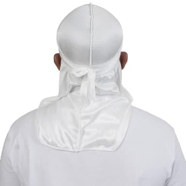 4PCS Silky Durags for Men Women 360 Waves with 1 Wave Cap, Silky Satin Durag Extra Long Tails - Image 5