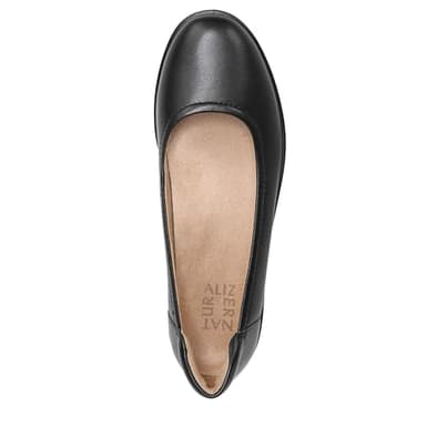 Naturalizer Womens Flexy Comfortable Slip On Round Toe Ballet Flats ,Black Leather,9.5 M US - Image 5