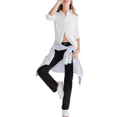 AEROPOSTALE Women's Petite Aero Classic Uniform Pant, Black, 000 Short - Image 4