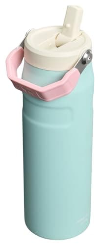 Stanley IceFlow Flip Straw 2.0 Water Bottle 24 oz | Built-In Straw for Travel and Sports | Lightweight and Leak Resistant | Insulated Stainless Steel | BPA-Free | Poolside - Image 3