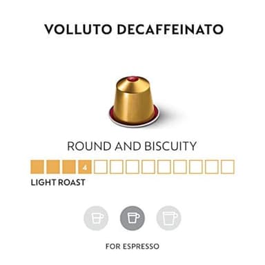 Nespresso Capsules Original Line, Volluto Decaffeinato Mild Roast Coffee, 50 Count Coffee Pods - Image 2