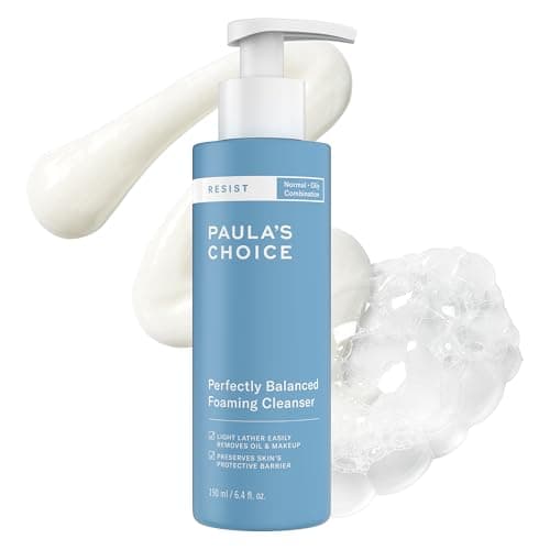 Paula's Choice RESIST Perfectly Balanced Foaming Facial Cleanser, Face Cleanser with Hyaluronic Acid & Aloe, Anti-Aging Face Wash, Large Pores & Oily Skin, Fragrance-Free, 6.4 Fl Oz - Image 1