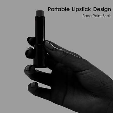 BADCOLOR Black Cream-Blendable Face Body Paint Stick for Adults Children Eye Black Softball Football Baseball Sports , Non-Toxic Hypoallergenic for Halloween SFX Makeup Cosplay Joker Costume Parties - Image 3