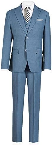Marvelous World Boys' Formal Slim Fit Suit Set, Adjustable Waist - Image 3