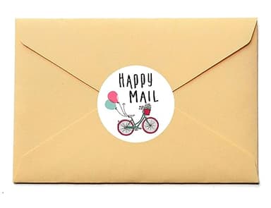 ZLKAPT 120PCS Happy Mail Stickers, Mail Stickers, Packaging Stickers, Happy Mail Labels, Packaging Labels, Happy Post, Delivery Stickers - Image 5
