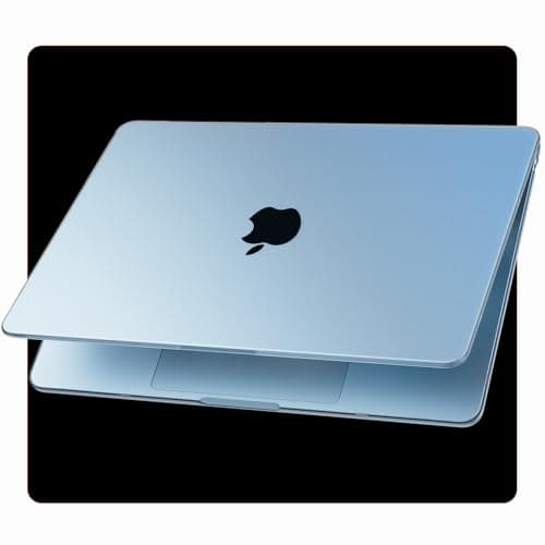 Soonjet for MacBook Air 15 inch Case M4 M3 M2 2025 2024 2023 [Official SkyBlue] [100% Match Official Color] Protective Hard Shell Matte Cover for Laptop A3241 A3114 A2941 - Sky Blue Clear - Image 1