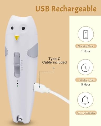 Lictin Baby Healthcare and Grooming Kit, 26 in 1 Rechargeable Nail Trimmer Electric Set,Safe File with Auto Light, Newborn Nursery Health Care Portable Safety Set for Infant Toddlers Boys Girls, Grey - Image 5