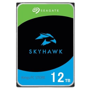 Seagate Skyhawk 12TB Video Internal Hard Drive HDD-3.5 Inch SATA 6Gb/s 7200PRM 256MB Cache for DVR NVR Security Camera System with Rescue Services (ST12000VX0017/0007) (Renewed) - Image 1