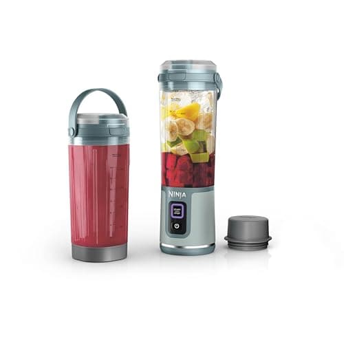 Ninja Blast Portable Blender & Accessories, Cordless, 18oz. Vessel, Personal Blender for Shakes & Smoothies, Leakproof Lid & Sip Spout, USB-C Cord, Dishwasher Safe Parts, BPA Free, Soft Sage, CL155ASG - Image 1