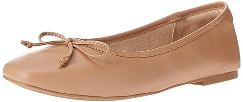 The Drop Women's Pepper Ballet Flat with Bow, Tan, 11 - Image 1