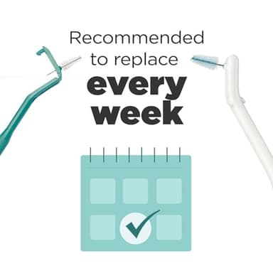 GUM Proxabrush Go-Betweens Refills - Moderate - Compatible with GUM Permanent Handle - Reusable Interdental Brushes - Soft Bristled Dental Picks, 8 Count - Image 7