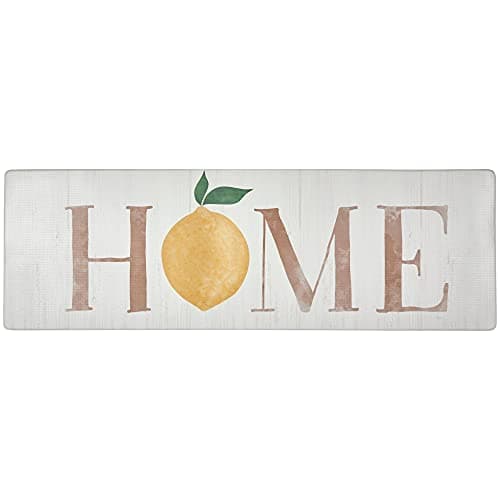 SoHome Cozy Living Anti-Fatigue Kitchen Mat For Floor, Lemon-Themed Cushioned Kitchen Runner Rug, Non Slip, Easy Wipe Clean, 1/2 Inch Thick Kitchen Mats, 18" x 55", Home Lemon - Image 1