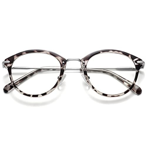 MEETSUN Blue Light Blocking Glasses, Anti Eye Strain Headache (Sleep Better),Computer Reading Glasses UV400 Lens (Leopard, 47) - Image 1