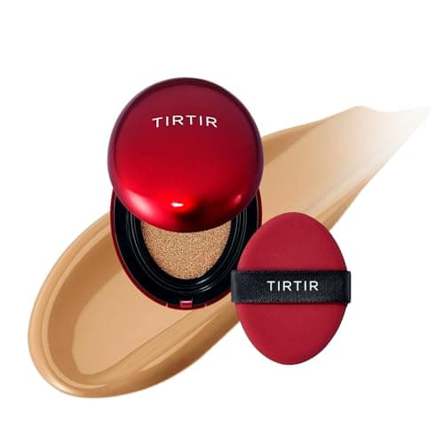 [*Mini Size*] TIRTIR Mask Fit Red Cushion Foundation | Full coverage, Weightless, Skin fit, Satin Glow Finish, Korean Makeup, beauty, Tattoo cover up, Buildable (#30N Rich Honey, 0.15 Fl Oz) - Image 1