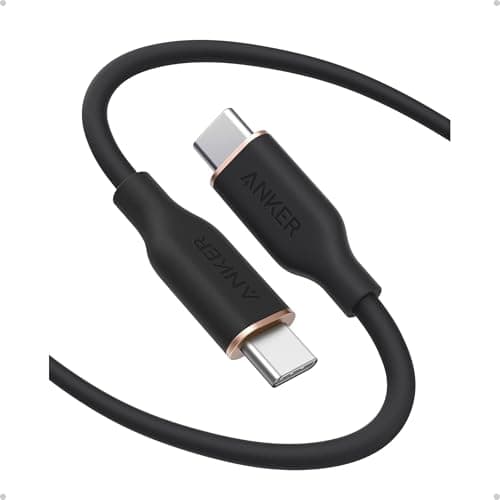 Anker USB C Cable, 240W Type C Flow Cord, Fast Charging for iPhone 17 Series, MacBook Pro 2020, and More (USB 2.0, 6FT, Black) - Image 1