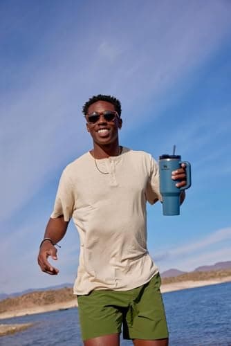 STANLEY Quencher H2.0 Tumbler with Handle and Straw 30 oz | Flowstate 3-Position Lid | Cup Holder Compatible for Travel | Insulated Stainless Steel Cup | BPA-Free | Blue Spruce - Image 8