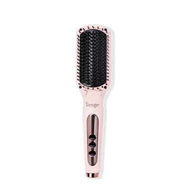 L'ANGE HAIR Le Vite Straightening Brush | Heated Straightener Flat Iron for Smooth, Anti Frizz Hair | Dual-Voltage Electric Brush Straightener | Hot Brush for Styling - Image 1