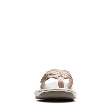 Clarks Women's Breeze Sea Flip-Flop, Taupe, 8 - Image 4