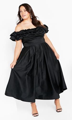 City Chic Women's Plus Size Mayah Dress, Black, 16 - Image 3