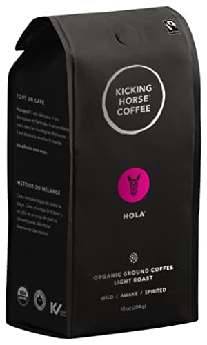 Kicking Horse Coffee Hola, Light Roast, Ground, 284 g (Pack of 6) - Certified Organic, Fairtrade, Kosher - Image 1