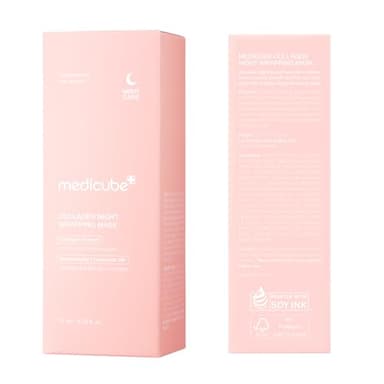 medicube Collagen Overnight Wrapping Peel Off Facial Mask Pack - Elasticity & Hydration Care, Reduces Sagging & Dullness - Hydrolyzed Collagen For Glowing Skin - Korean Skin Care, 2.53 fl.oz - Image 9