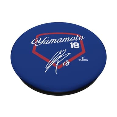 Yoshinobu Yamamoto | Los Angeles MLB Player | MLBYAM3001 PopSockets Adhesive PopGrip - Image 2