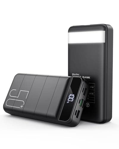 Morfec Power Bank Fast Charging 50000mAh - 22.5W Portable Charger USB C Quick Charge with 4 Outputs & 3 Inputs LED Display Huge Capacity External Battery Pack for iPhone, Samsung, iPad etc - Image 1