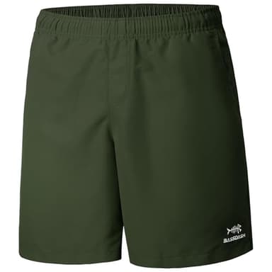 BASSDASH Men's 8''Fishing Water Shorts Quick Dry UPF 50+ Lightweight Cargo Hiking Kayaking Casual Bottom Army Green - Image 1
