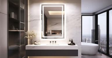 SOGOLINE 24x36 Inch Bathroom Mirror with Lights, CRI 90+, 3 Colors, Dimmable, Top Tempered Glass with Silver Back & Acrylic Side, Anti-Fog, Rotatable LED Mirror for Bathroom, Memory Function - Image 2
