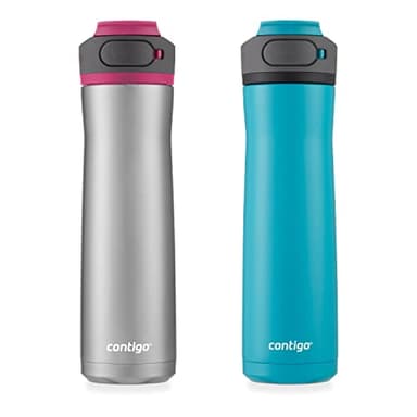 Contigo Cortland Chill 2.0 Vacuum-Insulated Stainless Steel Water Bottle Spill-Proof Lid Preserves Temperature for Hours 24oz 2-Pack Juniper & Dragonfruit Ideal for Travel and Daily Use - Image 5