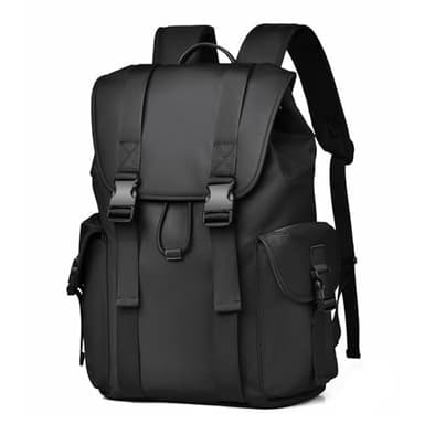 Laptop Backpack for Men, Waterproof Work Commuter College Backpack with Durable Metal Buckle and Drawstring Design, 17.3 Inch Business Computer Backpack for Tablet, Notebook - Image 1