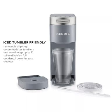 Keurig K-Iced Plus Single-Serve Coffee Maker, Brews Iced Coffee, Fits Travel Mug, Removable Water Reservoir, Artic Gray (Renewed) - Image 5