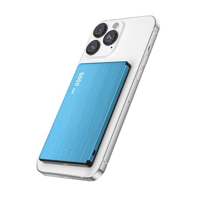 iAXBi Magnetic Portable Charger, 5000mAh Wireless Power Bank with 20W USB-C to USB-C+PD Fast Charging Cable, Mag-Safe Battery Pack Magnetic Charger for iPhone 16/15/14/13/12/11 Pro/Pro Max/Plus - Image 1