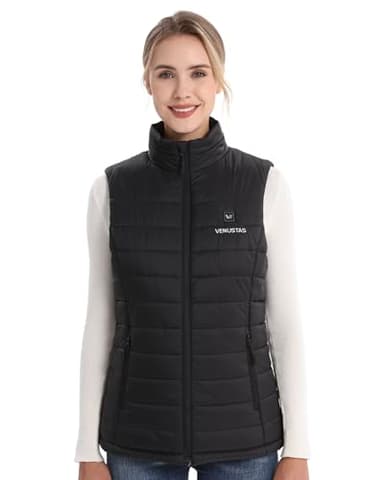 Venustas Women's Heated Vest with Battery, Lightweight Quilted Vest for Women - Image 3