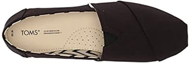 TOMS Women's, Alpargata Recycled Slip-On Solid Black 6.5 M - Image 5