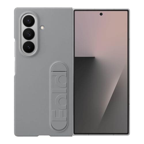 Samsung Galaxy Z Fold7 Silicone Phone Case, Protective Cover with Stand, Secure Grip, Soft, Comfortable Design, US Version, Gray - Image 1