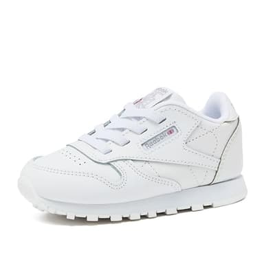Reebok Classic Leather Girls & Boys Shoes for Kids, Toddler, Little Kid or Big Kid Sneakers, White, 4 Toddler - Image 1