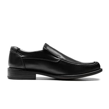 Bruno Marc Men's Goldman-02 Black Slip on Leather Lined Square Toe Dress Loafers Shoes for Casual Weekend Formal Work - 15 M US - Image 3