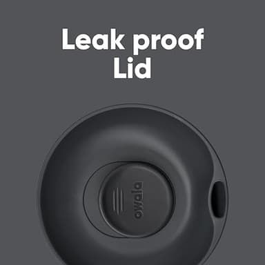 Owala SmoothSip Slider Insulated Stainless Steel Coffee Tumbler, Reusable Iced Coffee Cup, Hot Coffee Travel Mug, BPA Free 20 oz, Grey/Blue (High Dive) - Image 3