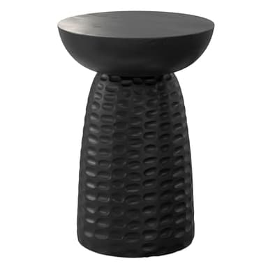 SIMPLIHOME Boyd 13-inch Wide Solid Mango End Table in Black, Contemporary-Style Accent Table for Living Room, Bedroom, or Family Room, Assembled - Image 1