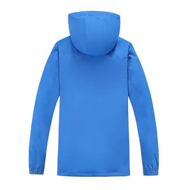 CorBuyit Men's Lightweight Rain Jacket with Hood, Waterproof Travel Jacket - Image 2