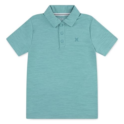 Hurley Boys' Performance Polo Shirt, Harbor Green Heather - Image 1